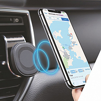 Держатель телефона магнитный на дефлектор SKYWAY S00303014